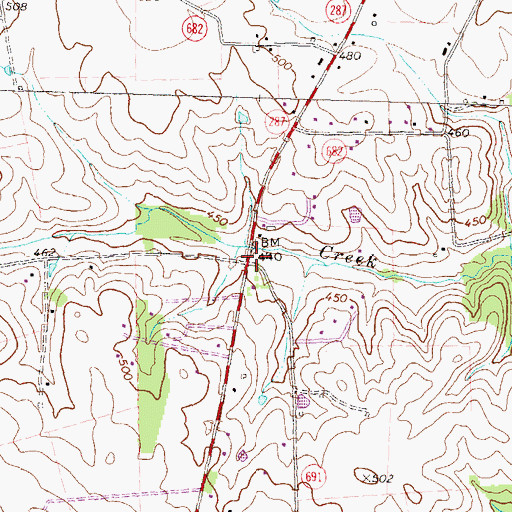 Topographic Map of Shoemaker, VA