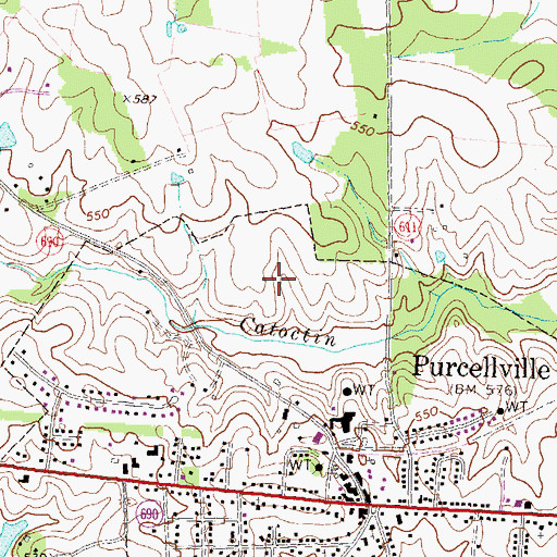 Topographic Map of Valley Industrial Park, VA