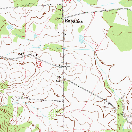 Topographic Map of Wood Grove, VA