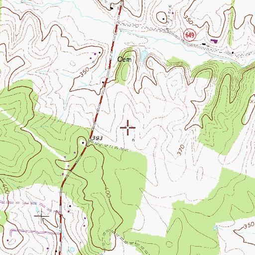 Topographic Map of Loudoun Country Day School, VA