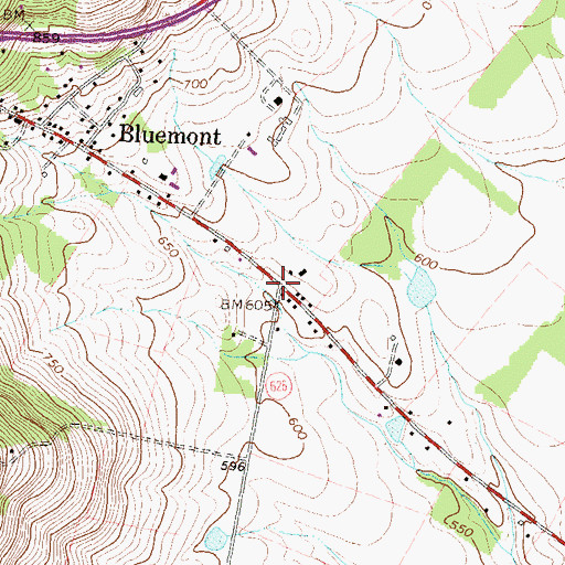 Topographic Map of Murphys Corner, VA
