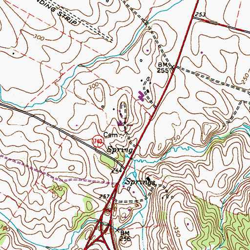 Topographic Map of North Spring Behavioral Healthcare Center, VA