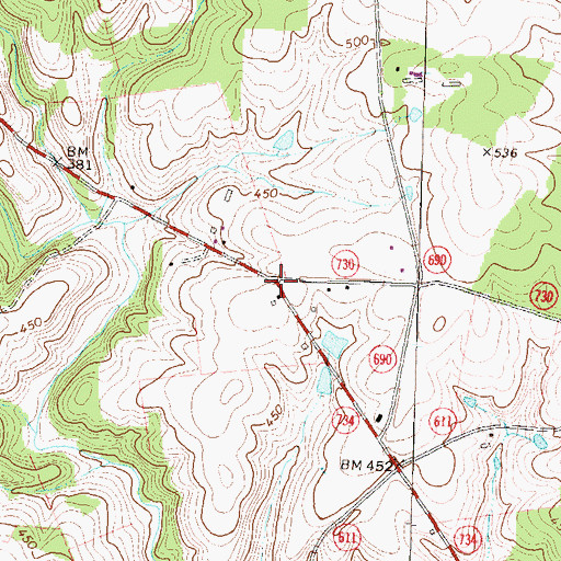 Topographic Map of White Pump, VA