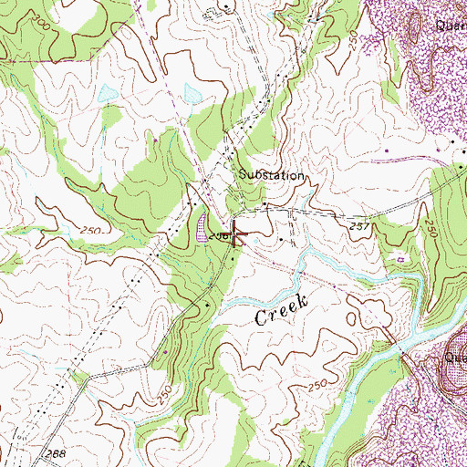 Topographic Map of Compher, VA