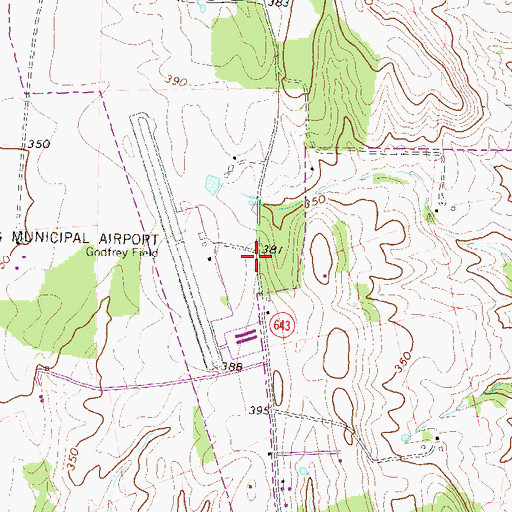 Topographic Map of Cool Spring School (historical), VA