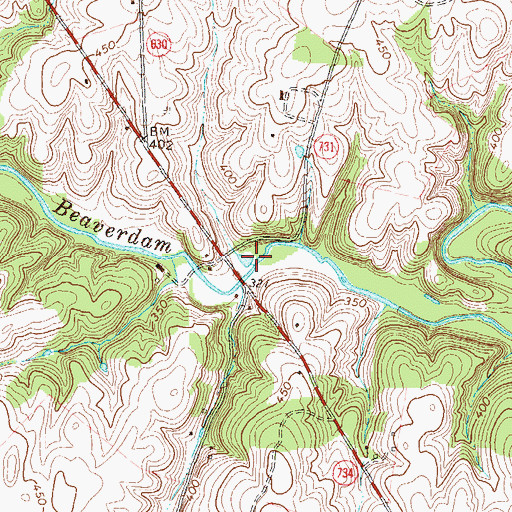 Topographic Map of Hibbs Mill (historical), VA