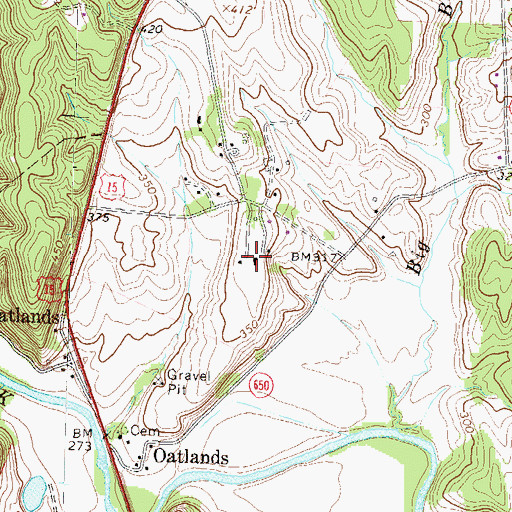 Topographic Map of Loudoun Agricultural and Mechanical Institute (historical), VA