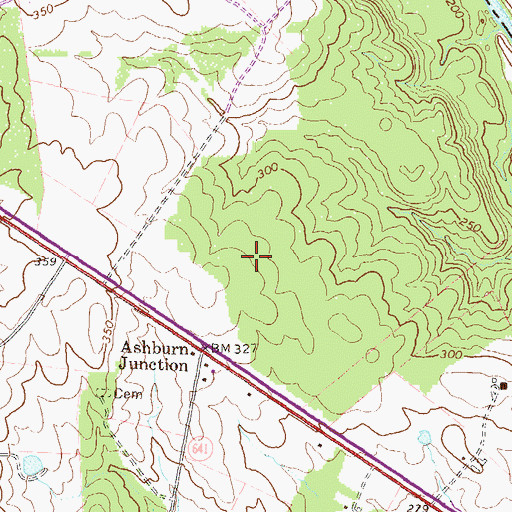 Topographic Map of Inova Loudoun Hospital, VA