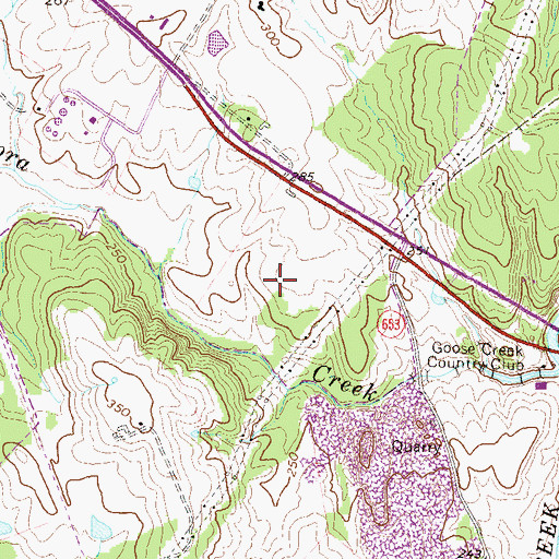 Topographic Map of Tuscarora Business Park, VA