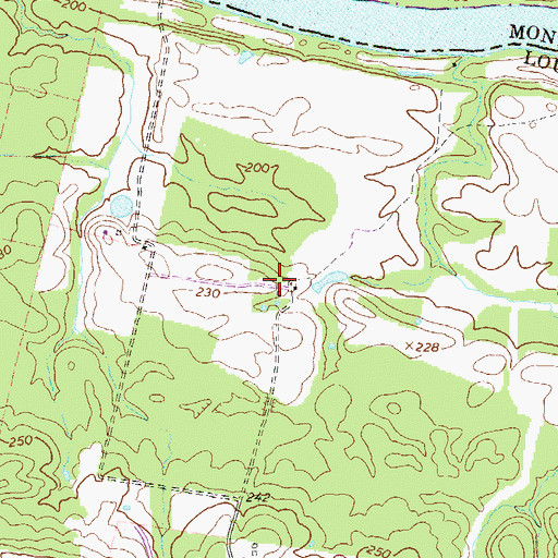 Topographic Map of Algonkian Elementary School, VA