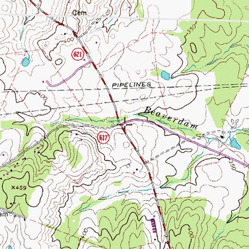 Topographic Map of Butler, VA
