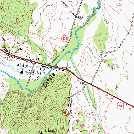 Topographic Map of Church of Our Redeemer, VA