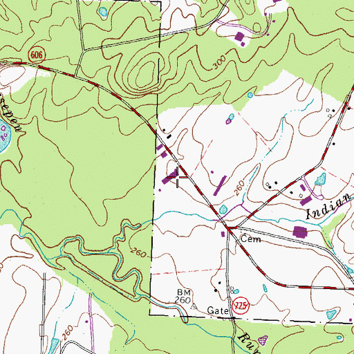 Topographic Map of Dulles Distribution Park, VA