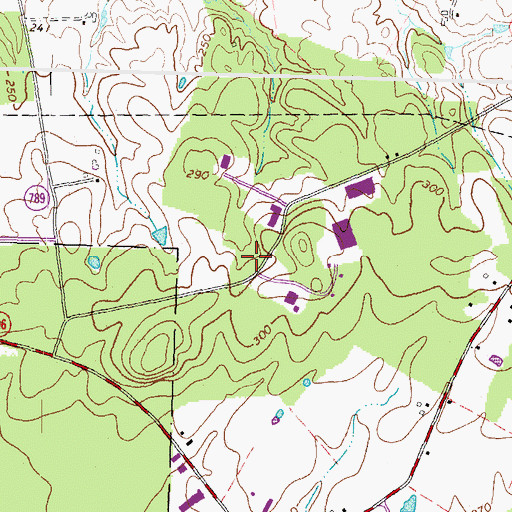 Topographic Map of Four Corners Industrial Park, VA