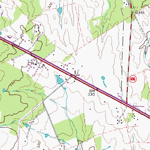Topographic Map of German, VA