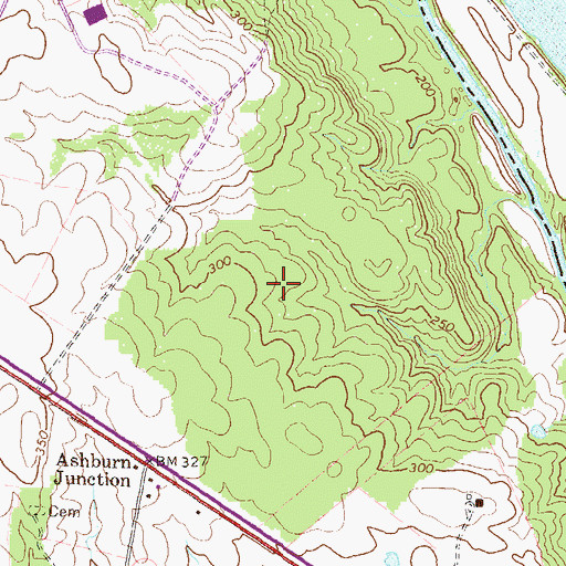 Topographic Map of Lansdowne Corporate Center, VA