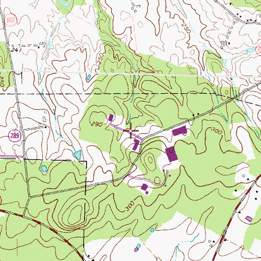 Topographic Map of Prospect Industrial Park, VA