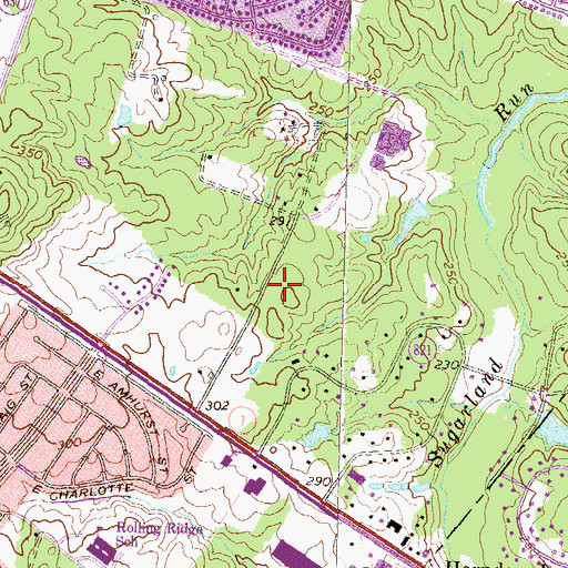 Topographic Map of State Prison Camp Number 22 (historical), VA
