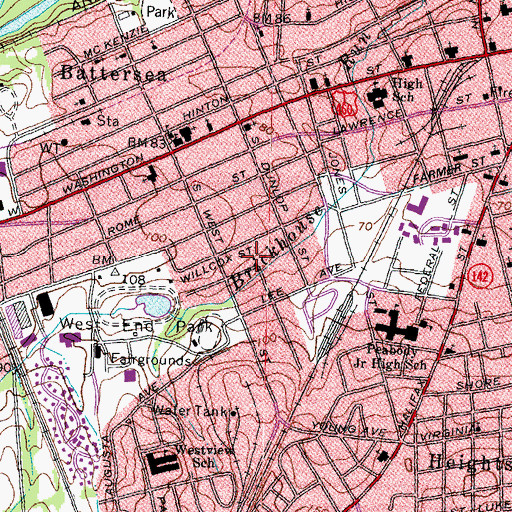 Topographic Map of Church of the Lord Jesus Christ, VA