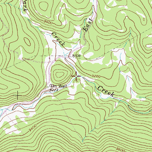Topographic Map of Park Creek, CO