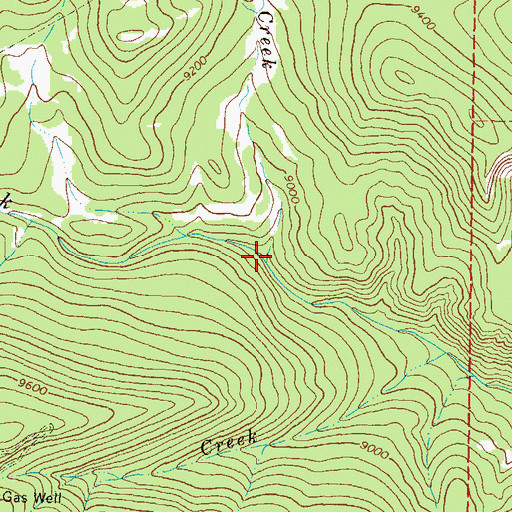 Topographic Map of Corral Creek, CO