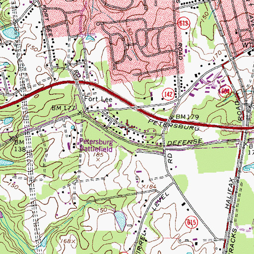 Topographic Map of Parkview, VA