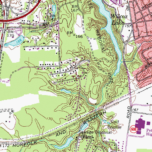 Topographic Map of Ramblewood, VA