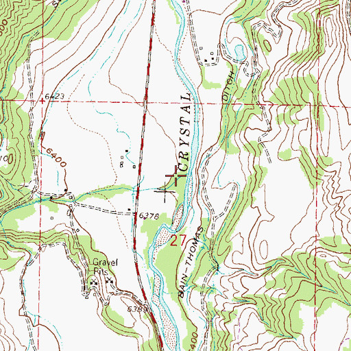 Topographic Map of Thompson Creek, CO