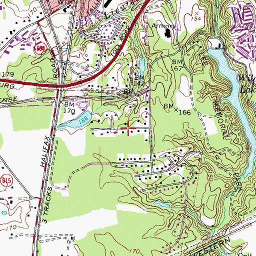Topographic Map of Westbourne, VA