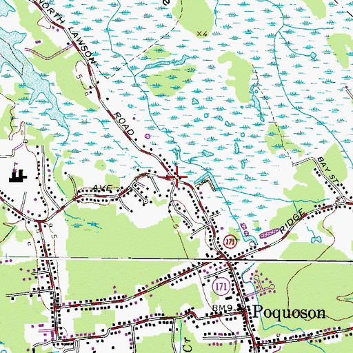 Topographic Map of Odd, VA