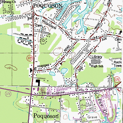 Topographic Map of Victory Christian Center, VA