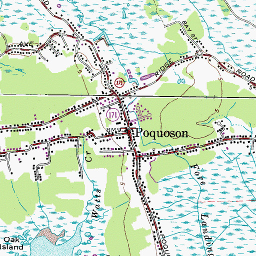 Topographic Map of Trinity Cemetery, VA