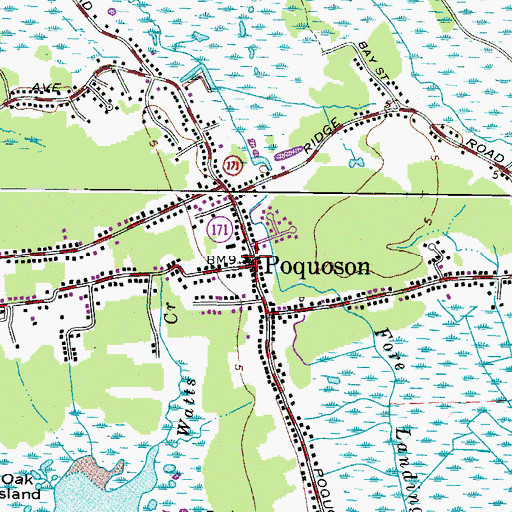 Topographic Map of Trinity United Methodist Church, VA