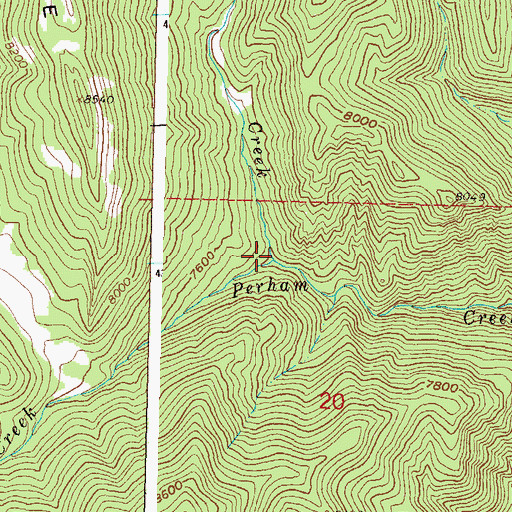 Topographic Map of Assignation Creek, CO