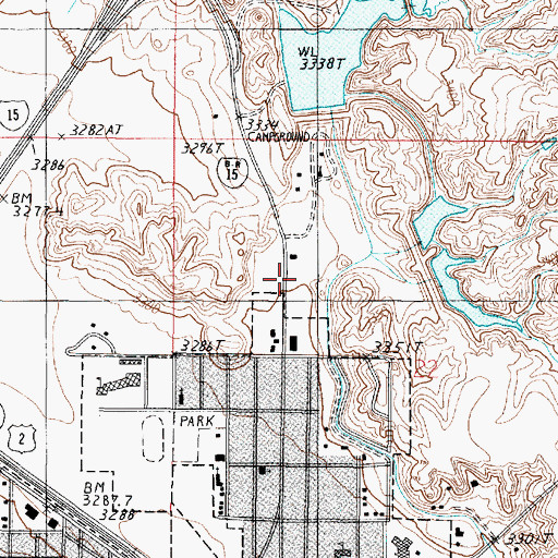 Topographic Map of Shelby Clinic, MT