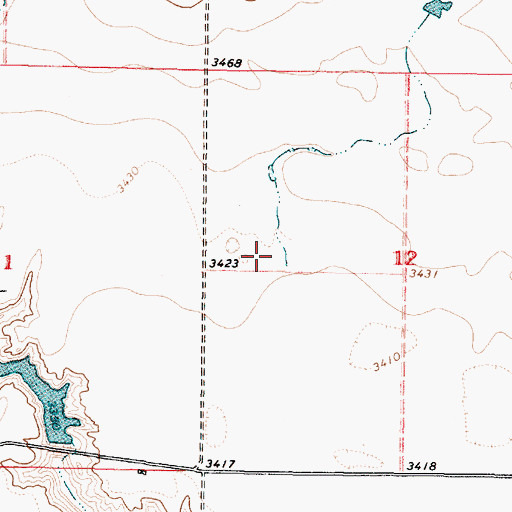 Topographic Map of Snow Coulee, MT