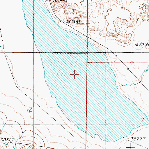 Topographic Map of Verden Lake, MT