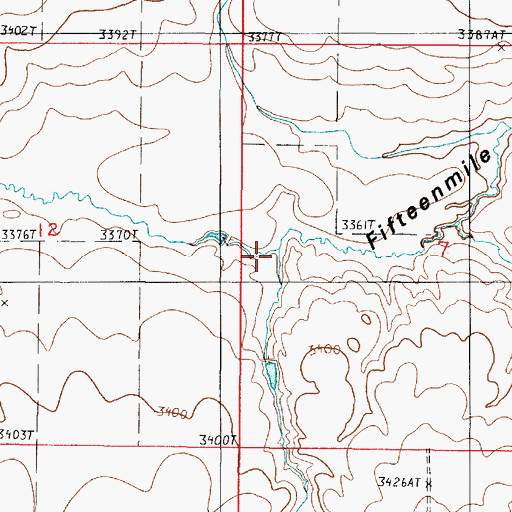 Topographic Map of Taylor Coulee, MT