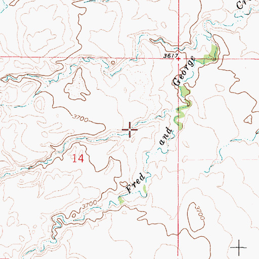 Topographic Map of Dead Horse Coulee, MT