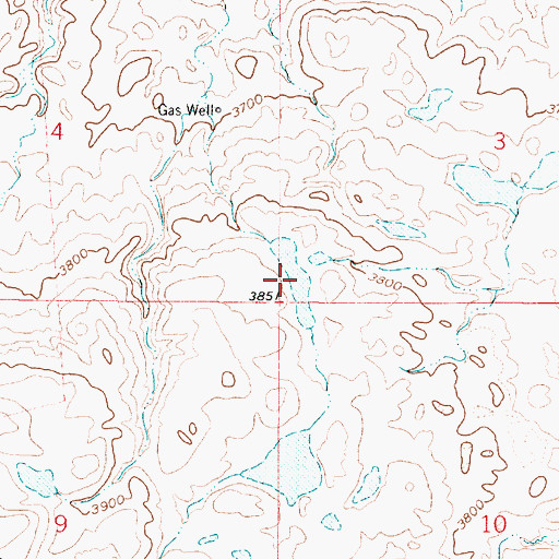 Topographic Map of Jones Lake, MT