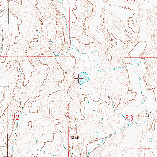 Topographic Map of Moltz Lake, MT