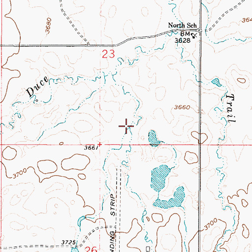 Topographic Map of Spring Coulee, MT