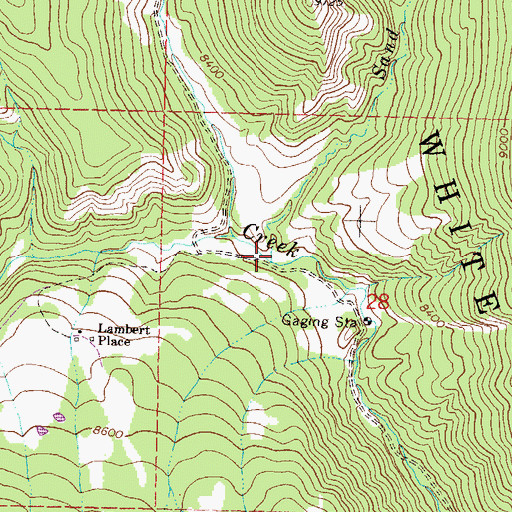 Topographic Map of Sand Creek, CO