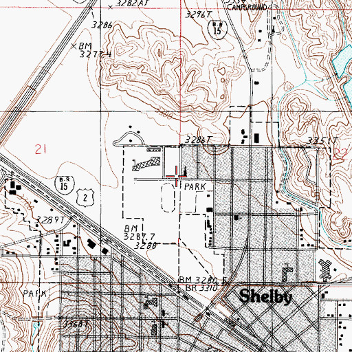 Topographic Map of The Church of Jesus Christ of Latter Day Saints, MT