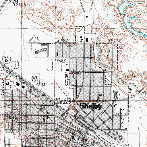 Topographic Map of Seventh Day Adventist Church, MT