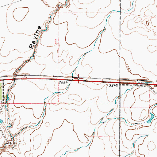 Topographic Map of Hess (historical), MT
