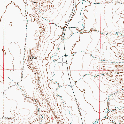 Topographic Map of Andale (historical), MT
