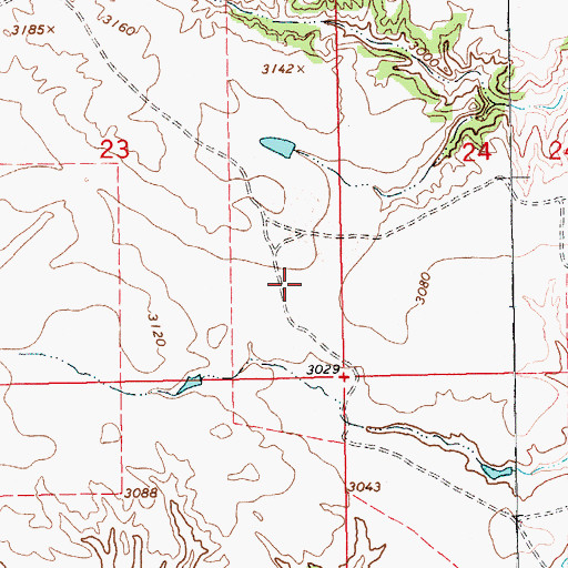 Topographic Map of Eskay Post Office (historical), MT