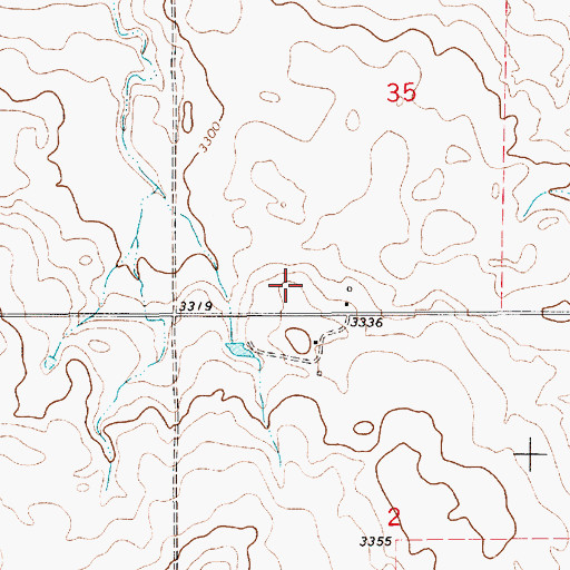 Topographic Map of Egly Post Office (historical), MT