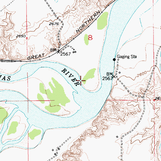 Topographic Map of Ophir (historical), MT